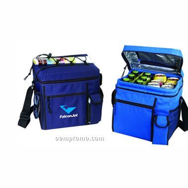 24 Pack Cooler W/ Cell Phone Holder