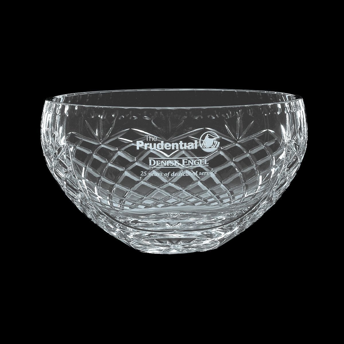 6 1/2" Medallion Crystal Bowl