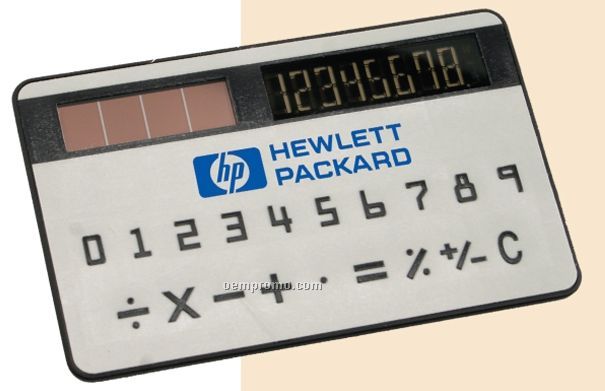 Credit Card Size Solar Powered Calculator