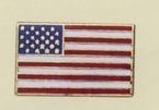 Stock Emblem Lapel Pin / Rectangle United States Flag