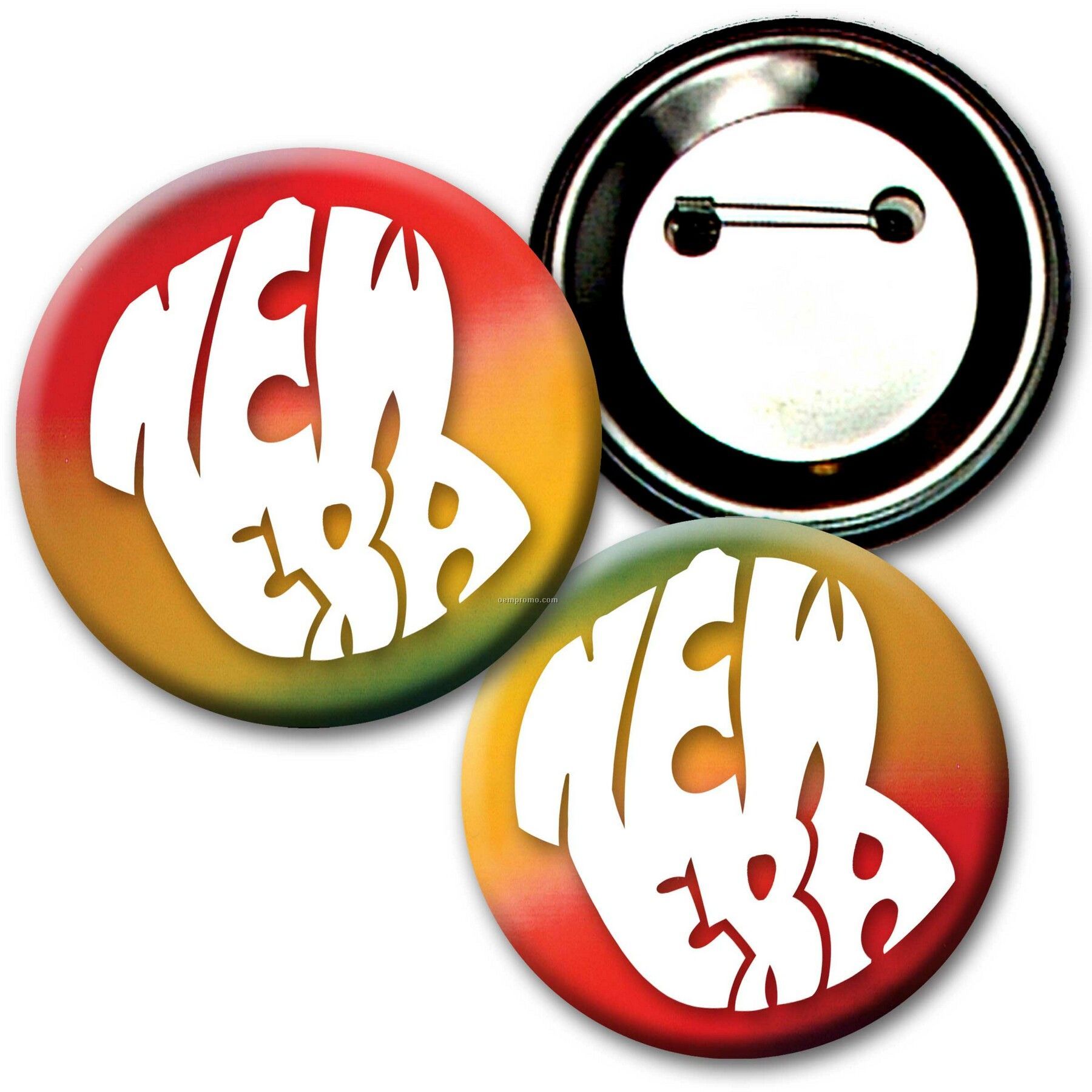 2" Diameter Buttons W/Changing Colors Lenticular Effects (Imprinted)