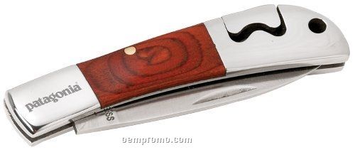 Small Inlay Wood Knife