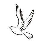 Holidays Stock Temporary Tattoo - Holiday Dove (1.5