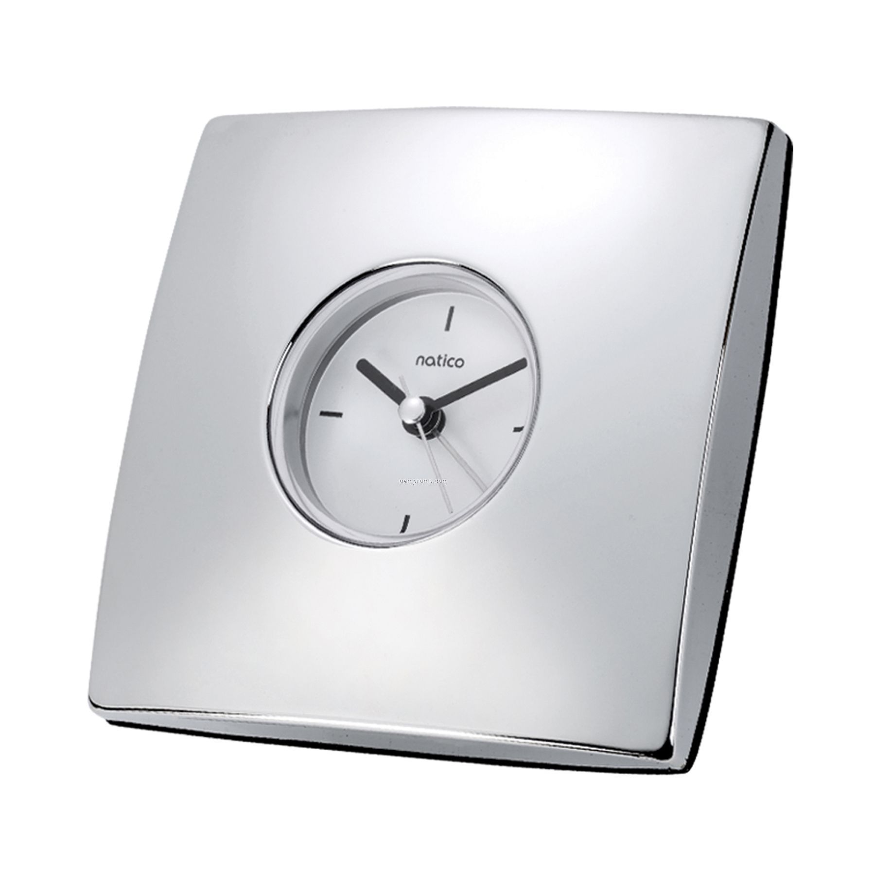 Square Chrome Alarm Clock