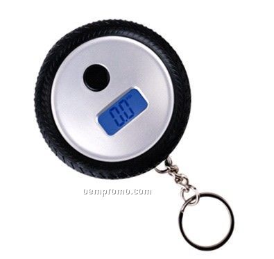 Digital Tire Pressure Gauge W/Keychain