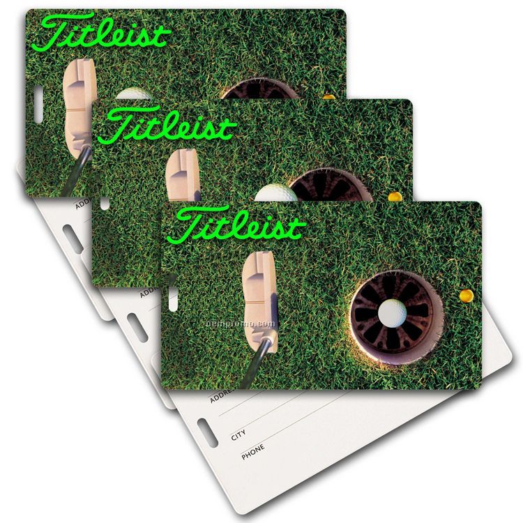 Privacy Tag W/3d Lenticular Images Of A Golf Ball (Imprinted)