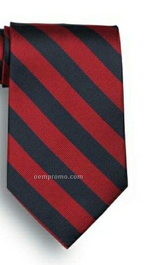 School Stripes Tie - Navy & Red