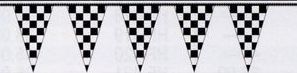Triangular Checkered Pennant Strings (12