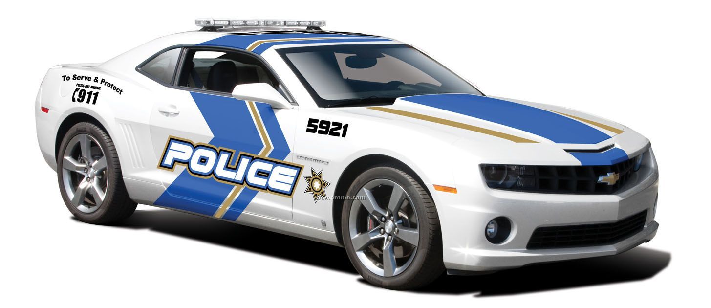 7"X2-1/2"X3" 2010 Camaro Ss Rs Police Die Cast Replica Sports Car