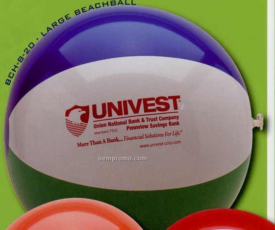 Multi Color Vinyl Large Beach Ball