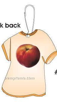 Peach T-shirt Zipper Pull
