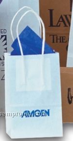White Kraft Paper Shopping Tote Bag (5