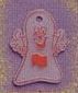 Adgrabbers Small 2d Glow In The Dark Ghost Token W/ Hole (1 1/4"X1 1/2")
