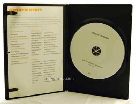 DVD Replication Retail In Black Slim Amaray Case 4-panel 4/1 Insert (Dvd9)