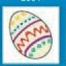 Holidays Stock Temporary Tattoo - Easter Egg (1.5