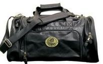 Leatherette Sport Locker Bag W/ Logoed Medallion (Die Struck)