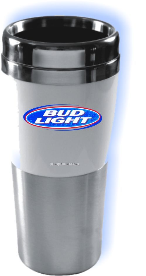 14 Oz. Synergy Stainless Inside And Stainless And Acrylic Outside Tumbler