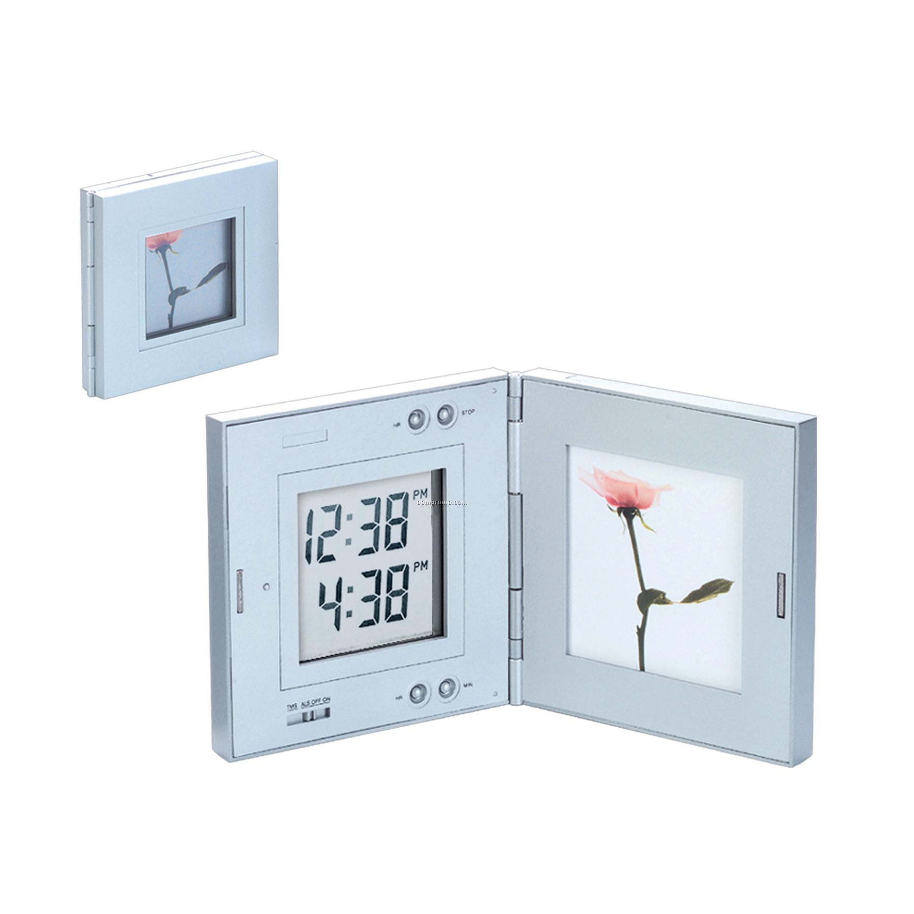 Folding Digital Alarm Clock W/ Magic Frame