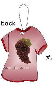 Purple Grapes T-shirt Zipper Pull