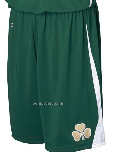 Men's Irish Nylon Spandex Basketball Shorts W/ Side Stripes (Colors)