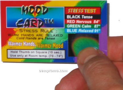 Mood Card, Liquid Crystal Testers, Stress Card