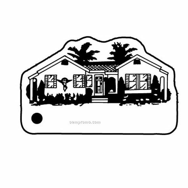 Stock Shape Collection House W/ Sign Key Tag