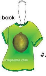 Lime T-shirt Zipper Pull