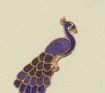 Stock Emblem Lapel Pin - Peacock