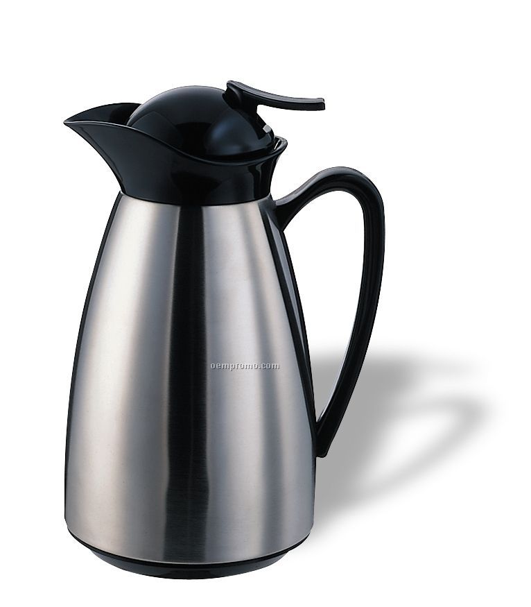 1 Liter Classy Vacuum Carafe With Push Button Lid (Chrome) Decaf