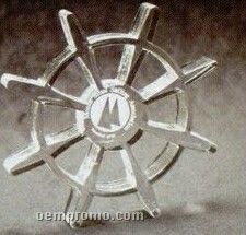 Acrylic Paperweight Up To 20 Square Inches / Ship's Wheel