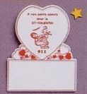Adgrabbers 2d Heart With Ad Box Token (2 1/2"X3")