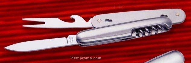 Detachable Fork & Knife With Corkscrew Opener