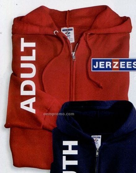 Jerzees Adult Full-zip Hooded Sweatshirts (S-3xl)