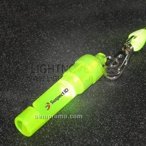 Lime Green Light Up Whistle W/ Lanyard
