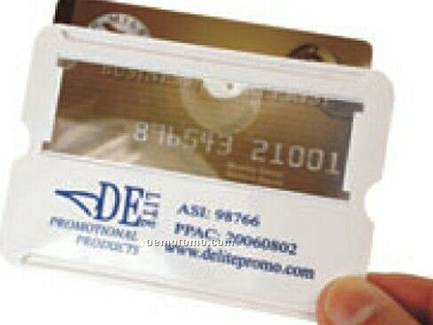 Credit Card Protector With Magnifier (Direct Import)