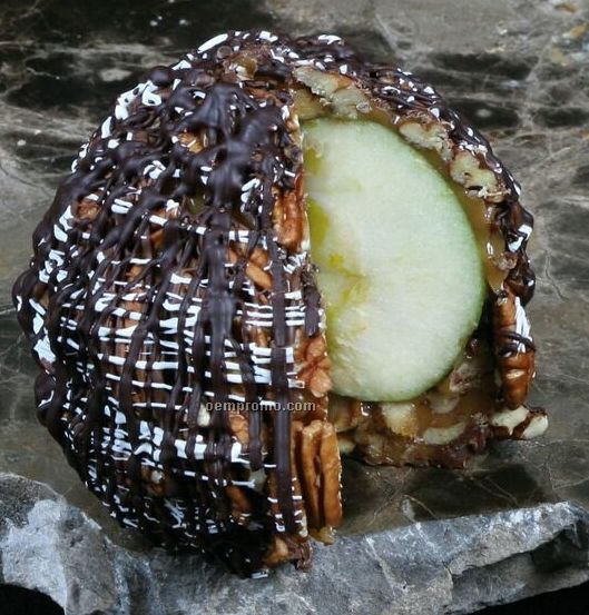Gourmet Chocolate Caramel Apples With Nuts