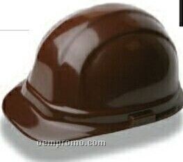 Omega II Cap Hard Hat W/ 6 Point Mega Ratchet Suspension - Brown
