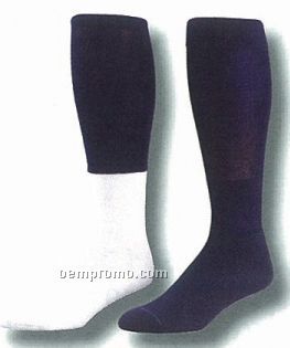 Colored Top Or Solid Nylon Top Heel & Toe Football Socks (13-15 X-large)