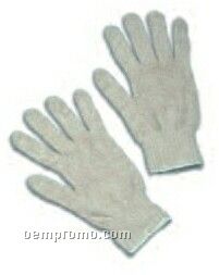 Economy Cotton/ Polyester Blend String Gloves (Small)