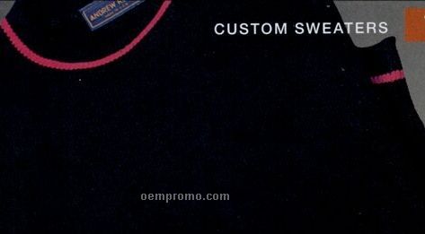 Edwards Unisex Custom Accented Acrylic Crew Neck Pullover Sweater