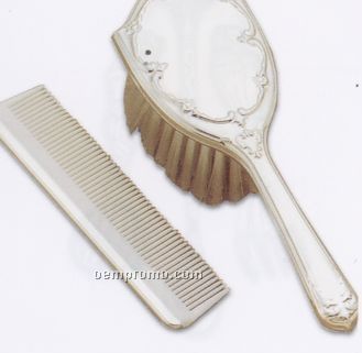 Francis I Sterling Silver Girl's Comb & Brush Set