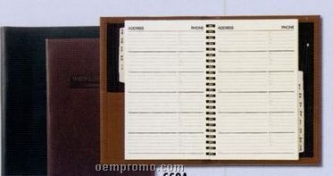 Large Executive Desk Book W/ Weekly Planner (Soft Construction)