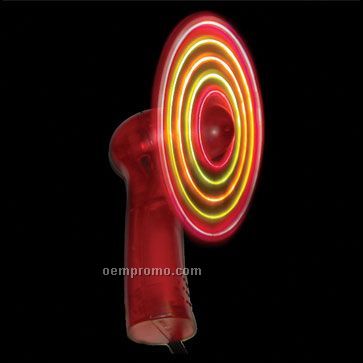 Red Body Light Up Message Fan W/ Multi-color LED
