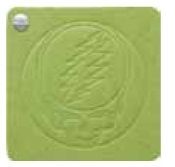 Square Eco Twist Jotter - Deluxe Recycled Pressboard (4"X4")