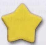 Yellow Star Stock Shape Pencil Top Eraser