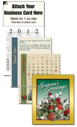2011 Christmas Floral Cover 13 Month Realtor Calendar