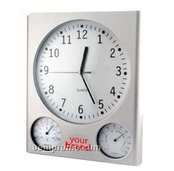 Wall Mountable Wall Clock & Weather Station