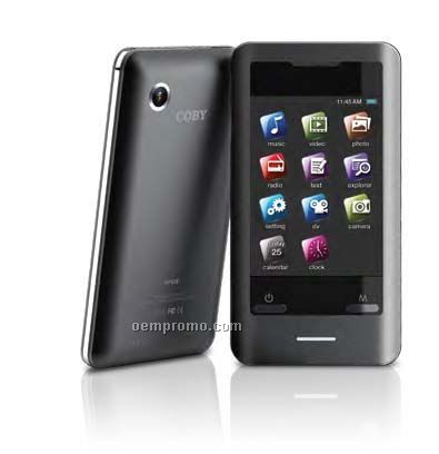 Coby Mp3 Video Player 2.8" Display, 8gb, Camera, FM & Touch Screen Control