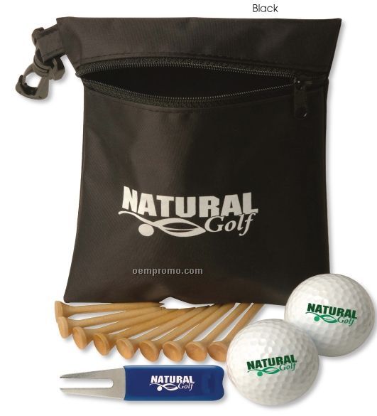 Golf Essentials Bag Pro Pack W/ Pinnacle Gold Precision Golf Balls