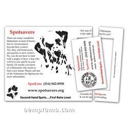 Magnetic Perforated Postcard/ Business Card (5"X7 1/2") - 4 Color Process